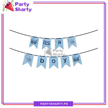 D2 Its a Boy / Girl Card Banner for Welcome Baby Party Decoration & Celebration